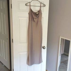 Cali Satin Charmeuse Midi Dress BHLDN Size: 6